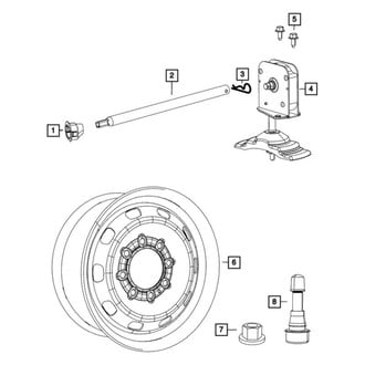 Mopar® - Spare Tire Hoist Shaft