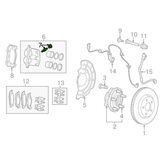 Mopar® 68203104AA - Front Brake Bleeder Screw