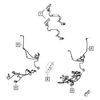 Mopar® - Driver or Passenger Side Seat Back Wiring