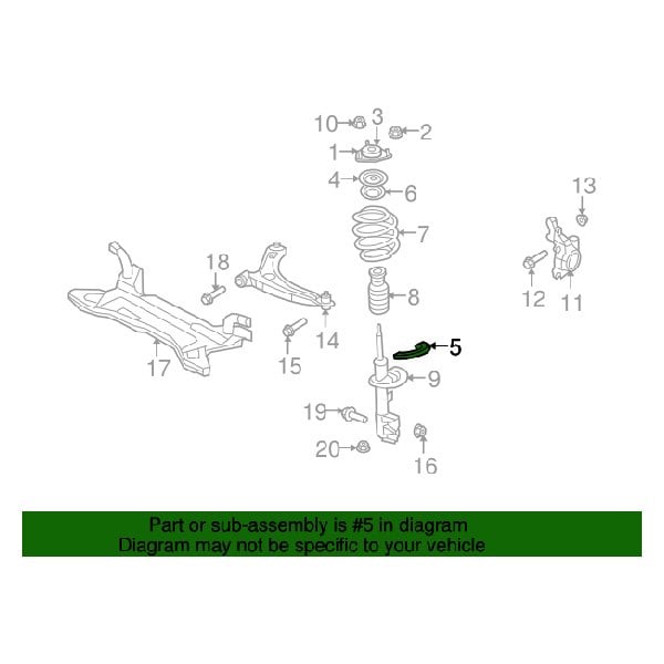 Mopar® 68210979AA - Front Upper Coil Spring Insulator