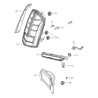 Mopar® - Driver Side Replacement Tail Light