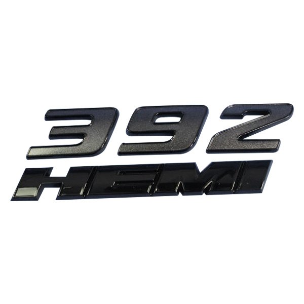 Mopar® - "392 HEMI" Nameplate Gray/Black Front Fender Emblem