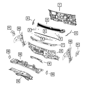 Chrysler OE - Front Upper Engine Compartment Insulation