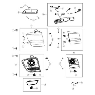 Mopar® - Passenger Side Outer Replacement Tail Light