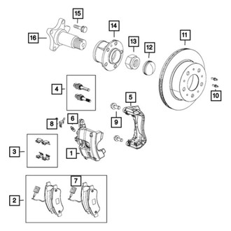 Ram OE - Rear Disc Brake Pad Set