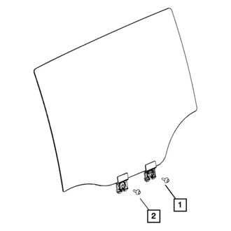Chrysler OE - Left Sliding Door Glass