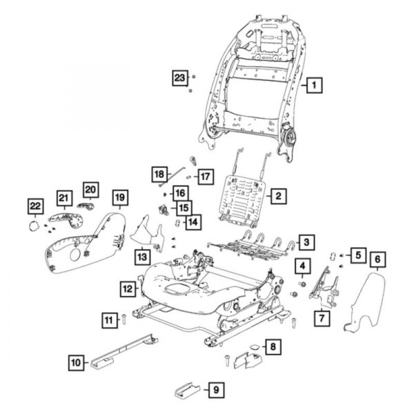 Mopar® 68232309AF Front Right Power Seat Adjuster