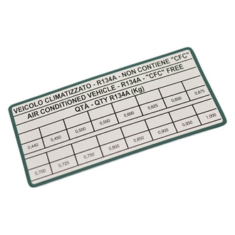 Mopar® - Air Conditioning System Label