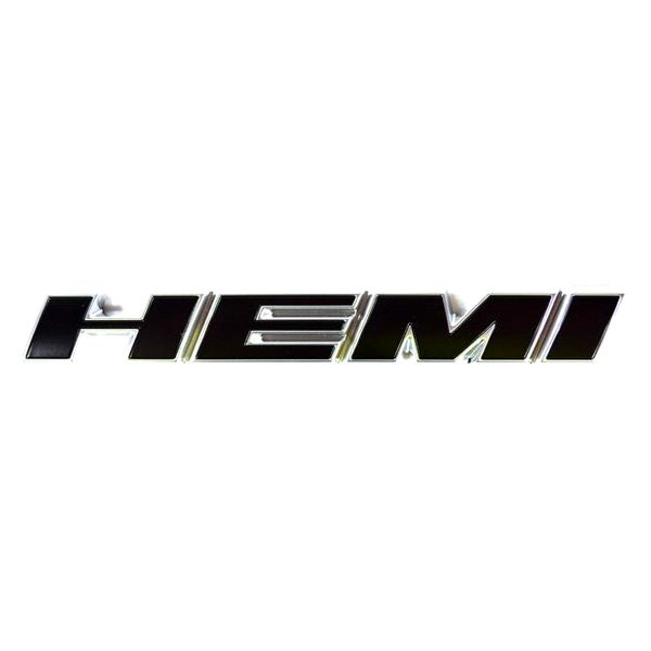 Mopar® - "Hemi" Nameplate Black/Chrome Front Fender Emblem