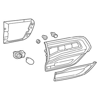 Mopar® - Passenger Side Inner Replacement Tail Light