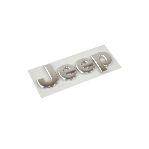 Mopar® - "Jeep" Nameplate Platinum Hood Emblem