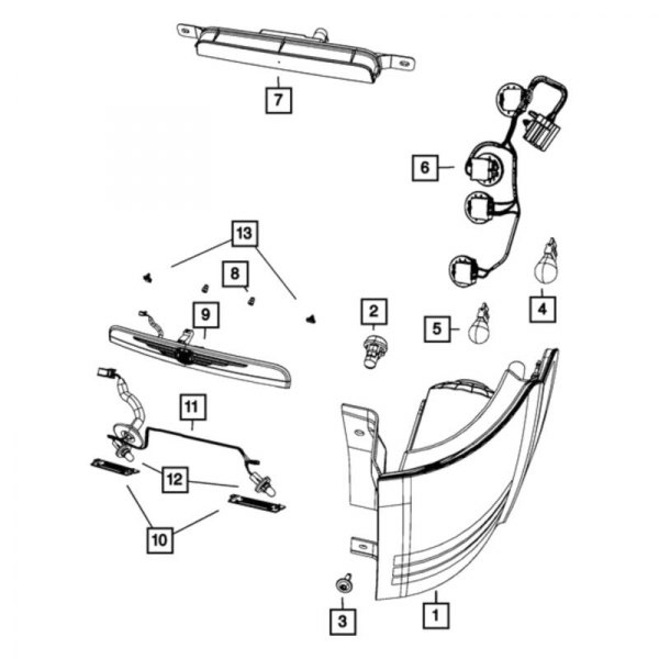 Mopar® - Tail Light Grommet