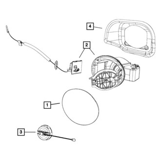 Mopar® - Rear Fuel Filler Door