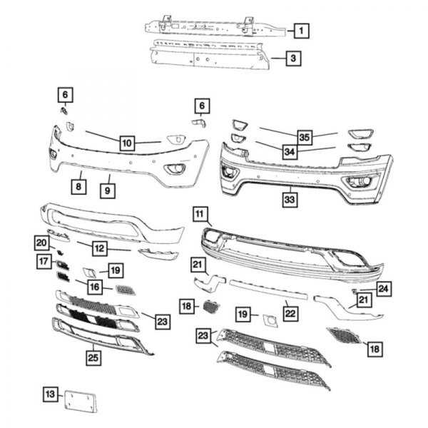 Mopar® - Bumper Trim