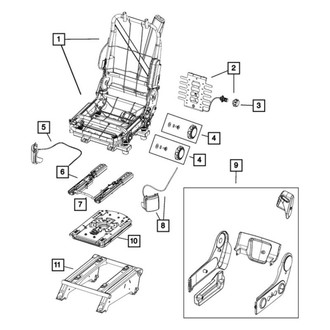 Ram OE - Front Left Seat Frame