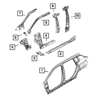 Mopar® - A Pillar Inner Panel
