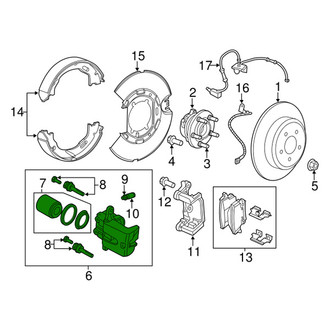Dodge OE - Rear Right Disc Brake Caliper