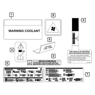 Dodge OE - Caution Label