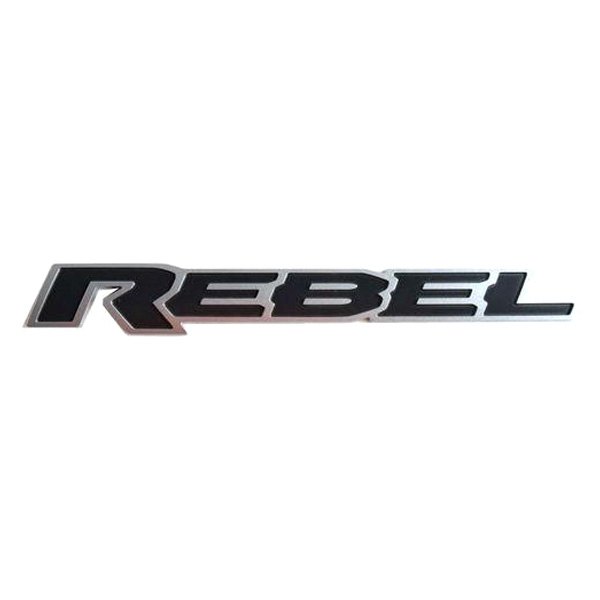 Mopar® - "Rebel" Nameplate Black/Chrome Tailgate Emblem