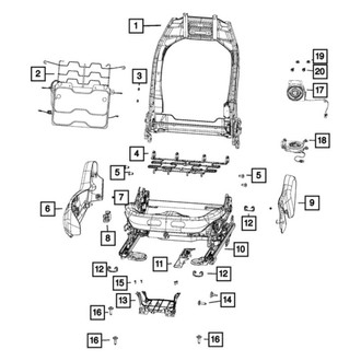 Jeep OE - Front Right Seat Track