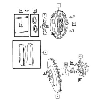 Dodge OE - Front Disc Brake Pad Set