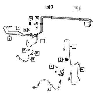 Dodge OE - Front Right Brake Hydraulic Hose