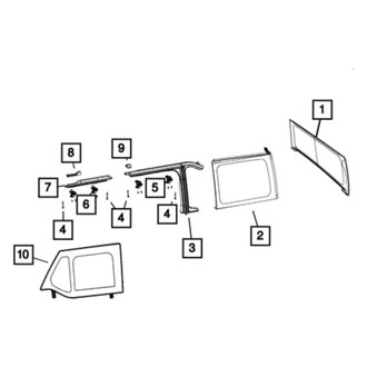 Mopar® - Door Window Frame