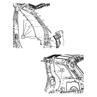 Dodge OE - Front Left Sunroof Drain Hose