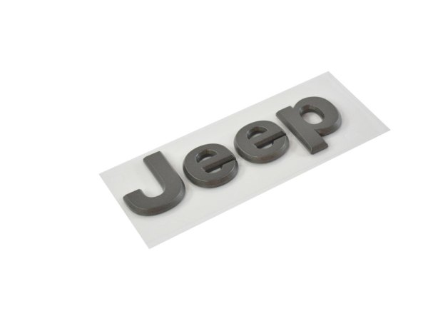 Mopar® - "Jeep" Nameplate Dark Gray Hood Emblem