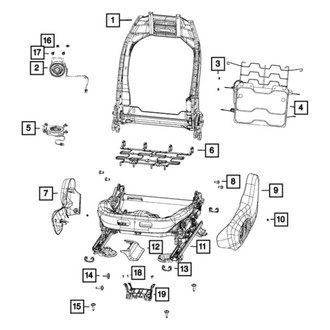 Jeep OE - Front Left Seat Track