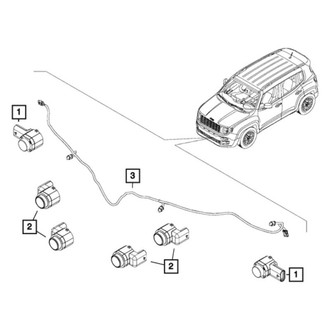 Jeep OE - Front Parking Aid System Wiring Harness