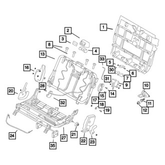 Ram OE - Rear Headrest Guide