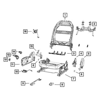 Dodge OE - Front Right Seat Back Frame
