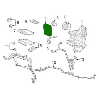 Ram OE - Rear A/C Evaporator Core