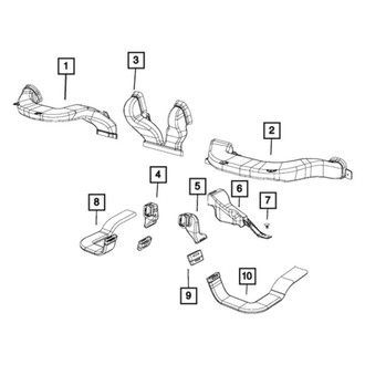 Ram OE - Front Lower Instrument Panel Air Duct