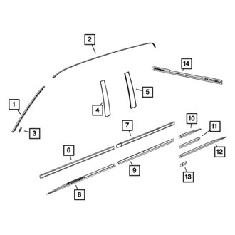 Mopar® - Passenger Side Body Side Molding