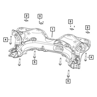 Dodge OE - Rear Suspension Crossmember Bolt