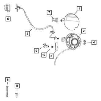Mopar® - Fuel Filler Door Lock Actuator Bracket