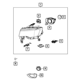 Jeep OE - Front Right Headlight Assembly
