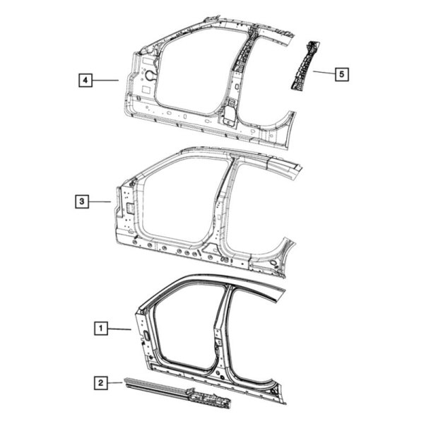 Mopar® - Body Side Aperture Front Reinforcement