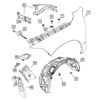 Ram OE - Front Left Fender Rail