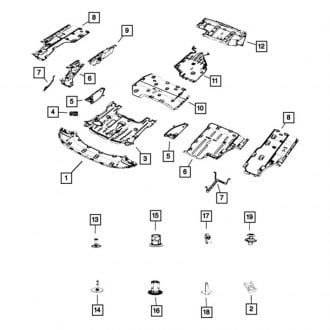 Mopar® - Floor Pan Splash Shield