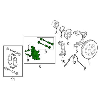 Ram OE - Front Left Disc Brake Caliper