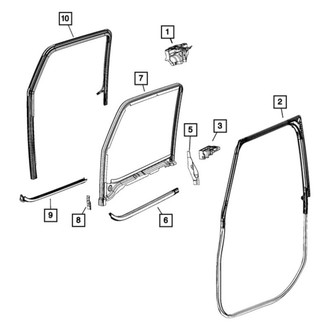 Jeep OE - Front Left Window Channel