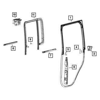 Mopar® - Rear Driver Side Door Seal