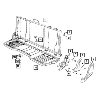 Mopar® - Rear Rear Seat Cushion Frame