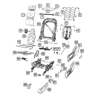 Ram OE - Front Left Seat Back Frame