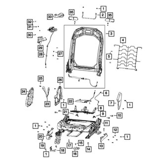 Mopar® - Front Seat Cushion Frame