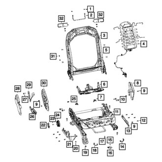 Mopar® - Seat Back Frame