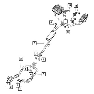 Dodge OE - Right Catalytic Converter